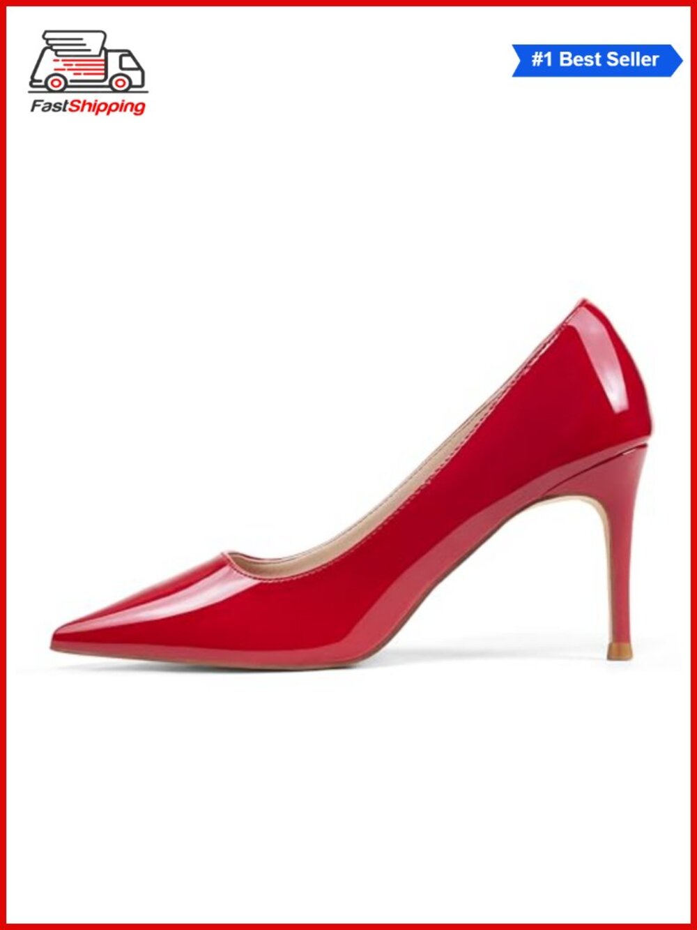 ✨ Pointed Toe Stiletto Heels – 3" Pull-On Wedding Pumps